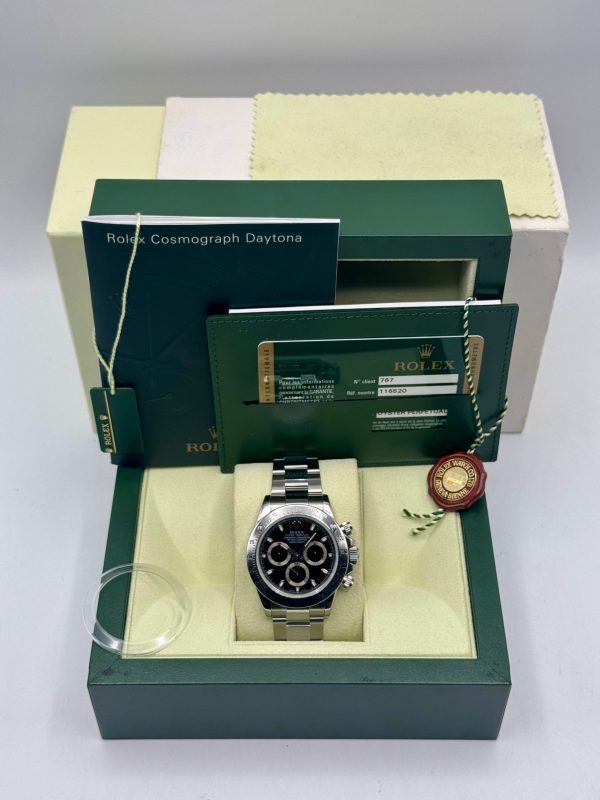 2009 Rolex Daytona 40mm 116520 Stainless Steel Black Dial for sale