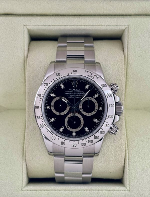 2009 Rolex Daytona 40mm 116520 Stainless Steel Black Dial for sale