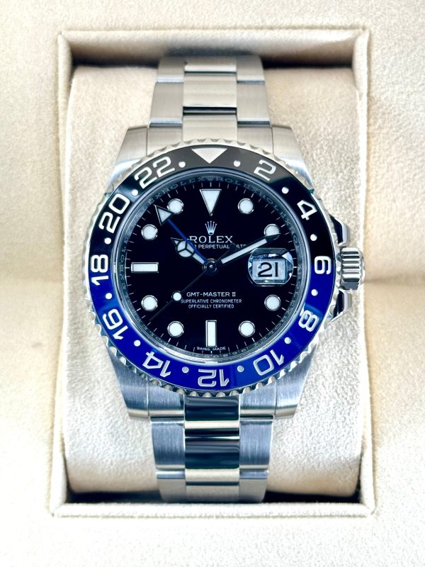 2015 Rolex GMT-Master II “Batman” 40mm 116710BLNR Oyster (No. 2 of 2) for sale