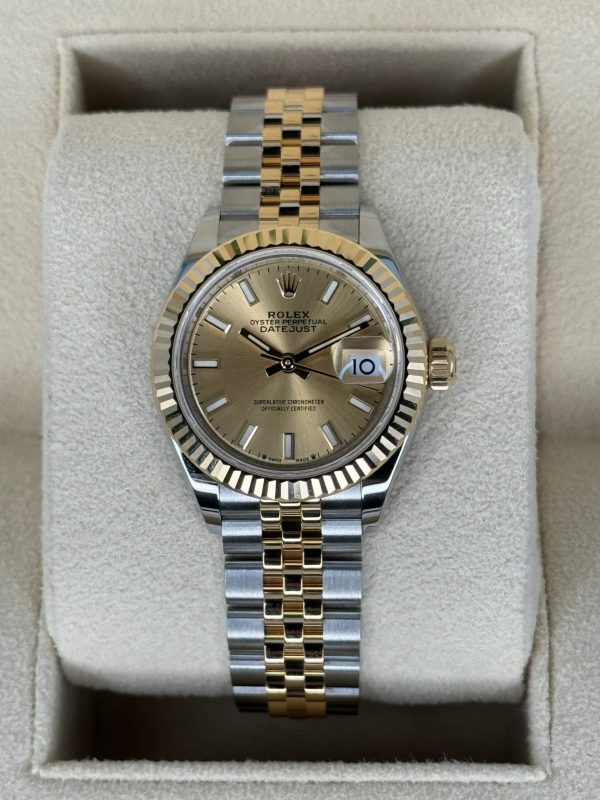 2024 Rolex Lady Datejust 28mm 279173 Jubilee Champagne Dial (Unworn) (No. 2 of 2) for sale