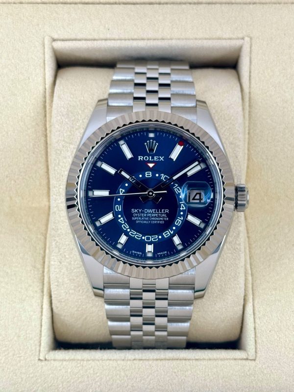 2022 Sky-Dweller 42mm 326934 Stainless Steel Jubilee Blue Dial for sale
