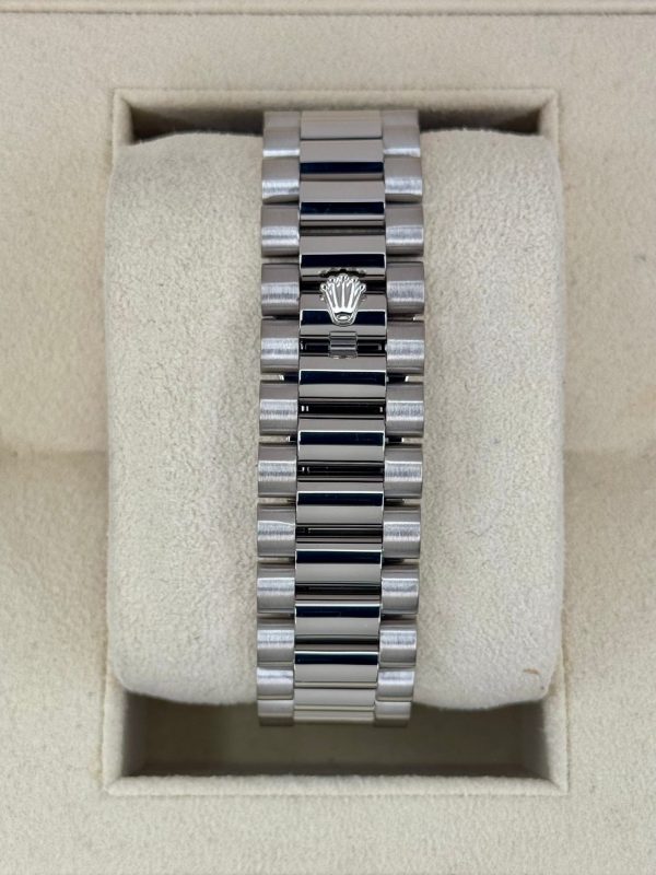 2015 Rolex Day-Date II 41mm 218239 White Gold Presidential Black Dial for sale