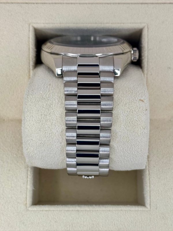 2015 Rolex Day-Date II 41mm 218239 White Gold Presidential Black Dial for sale