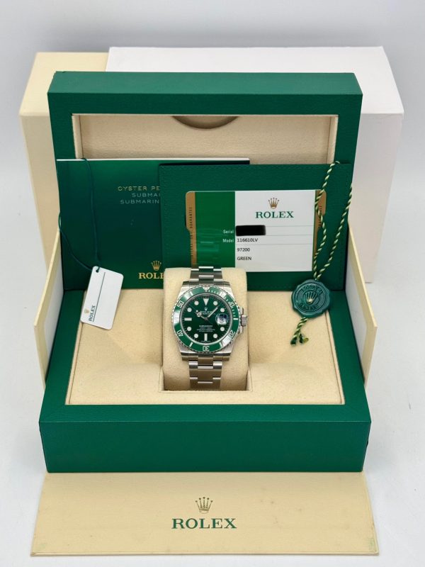 2018 Rolex Submariner “Hulk” 40mm 116610LV Green Dial (No. 3 of 3) for sale