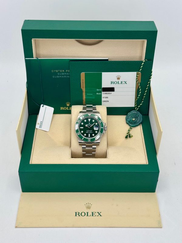 2018 Rolex Submariner “Hulk” 40mm 116610LV Green Dial (No. 3 of 3) for sale