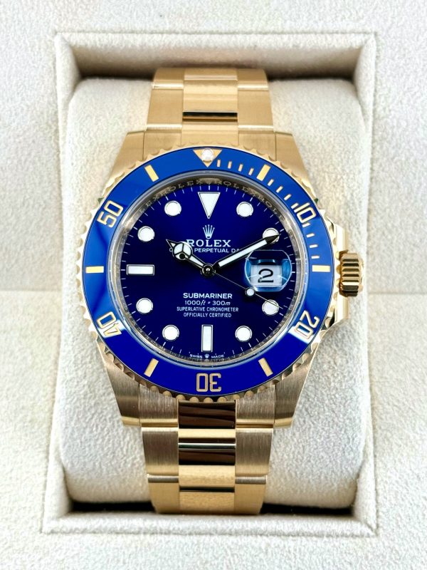 2024 Rolex Submariner “Bluesy” 41mm 126618LB Yellow Gold Blue Dial (No. 1 of 2) for sale