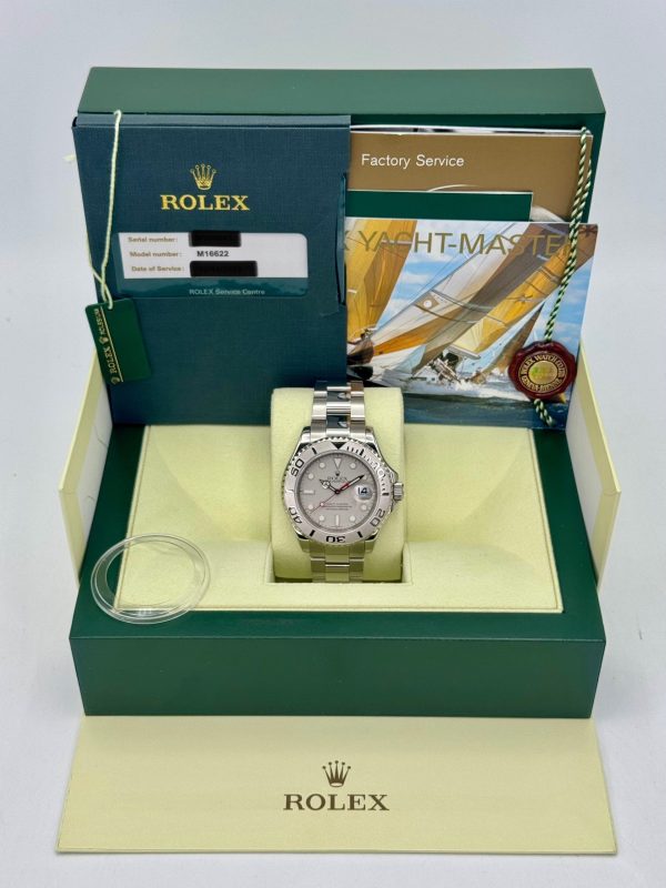 2010 Rolex Yacht-Master 40mm 16622 Platinum Bezel and Dial for sale