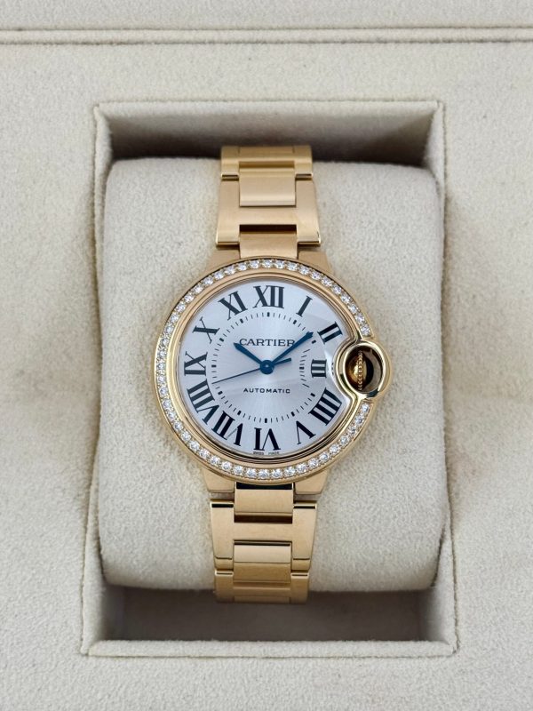 2021 Cartier Ballon Bleu De Cartier 33mm WJBB0042 Silver Dial for sale
