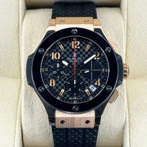 Big Bang Chronograph 41mm 341.PB.131.RX Rose Gold Black Dial for sale