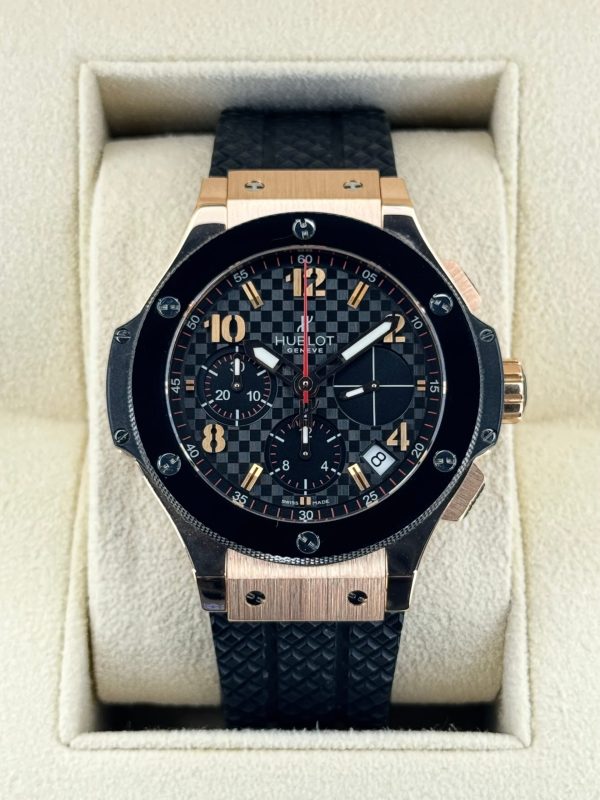 Big Bang Chronograph 41mm 341.PB.131.RX Rose Gold Black Dial for sale