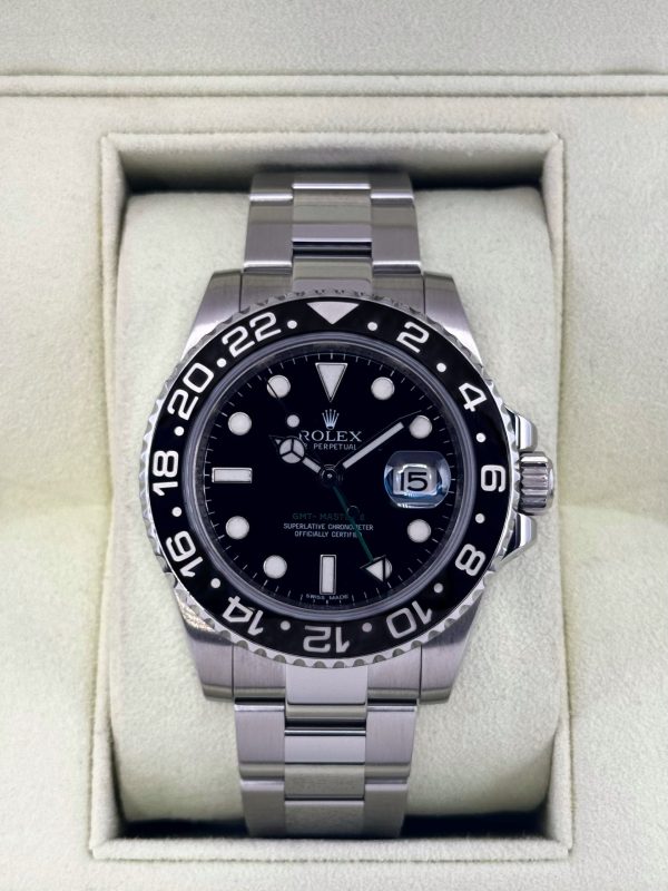 2010 Rolex GMT-Master II 40mm 116710LN Stainless Steel Black Dial (No. 2 of 2) for sale