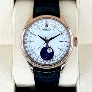 2018 Rolex Cellini Moonphase 39mm 50535 Rose Gold White Dial (No. 2 of 3) for sale