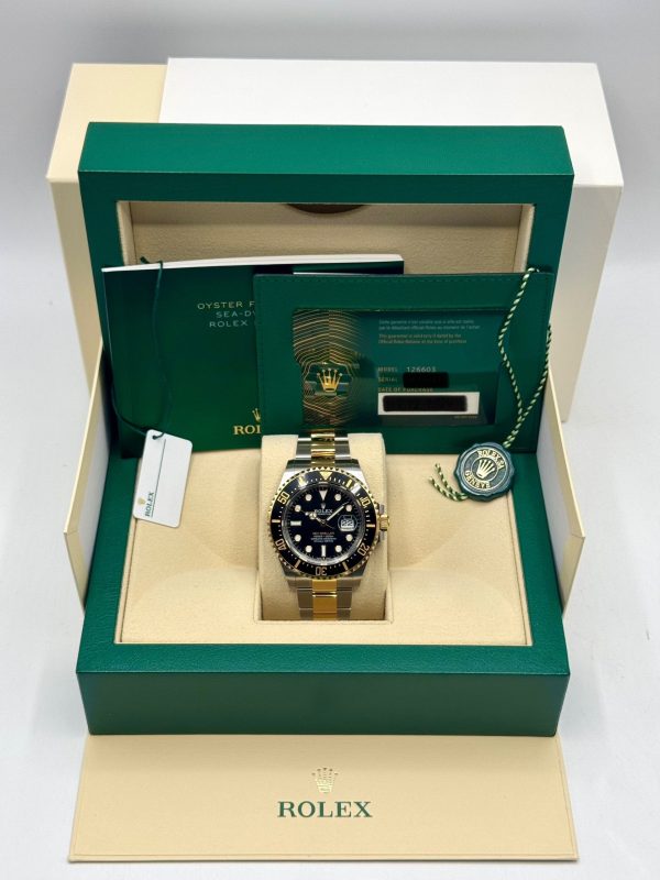 2024 Rolex Sea-Dweller 43mm 126603 Two-Tone Black Dial (Unworn) for sale