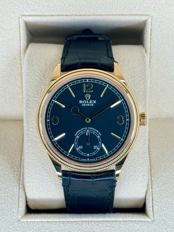 2024 Rolex 1908 39mm 52508 Yellow Gold Black Dial (Unworn) (No. 1 of 2) for sale