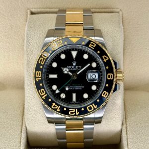 Rolex GMT-Master II 40mm 116713LN Two-Tone Black Dial for sale