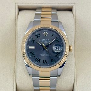 2018 Rolex Datejust 41mm 126333 Two-Tone Oyster Wimbledon Dial for sale