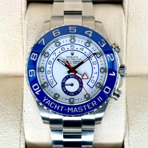 2016 Rolex Yacht-Master II 44mm 116680 Stainless Steel White Dial (No. 1 of 2) for sale