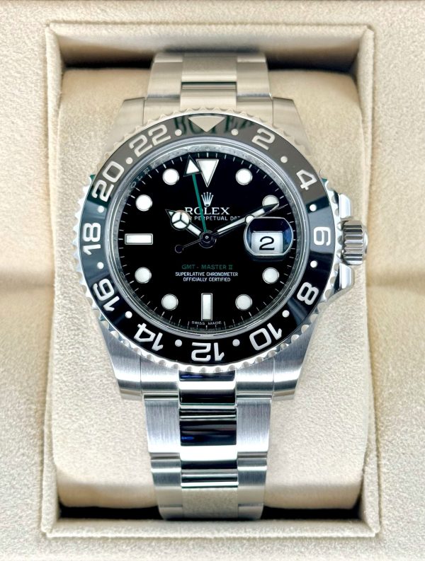 2012 Rolex GMT-Master II 40mm 116710LN Stainless Steel Black Dial (No. 5 of 7) for sale