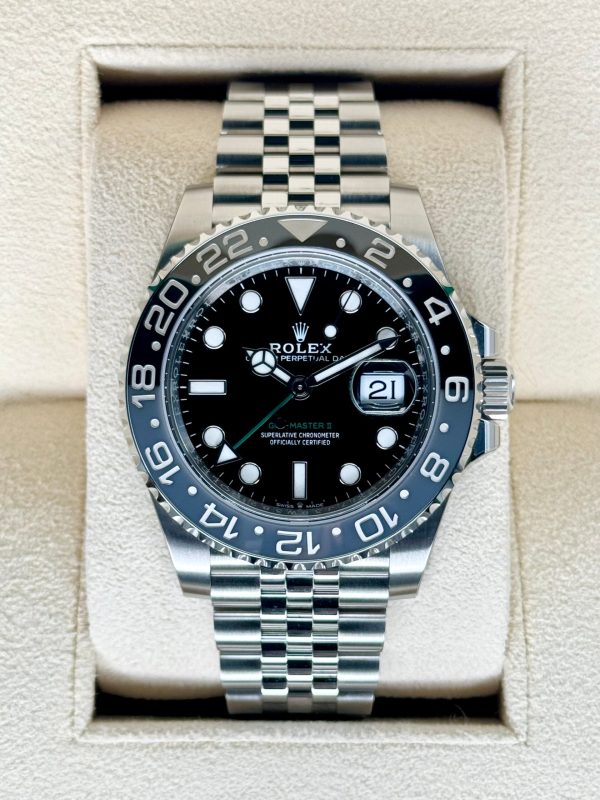 2024 Rolex GMT-Master II “Bruce Wayne” 40mm 126710GRNR Black Dial (Unworn) for sale