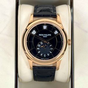 2014 Patek Philippe Annual Calender 40mm 5205R Rose Gold Black Dial for sale