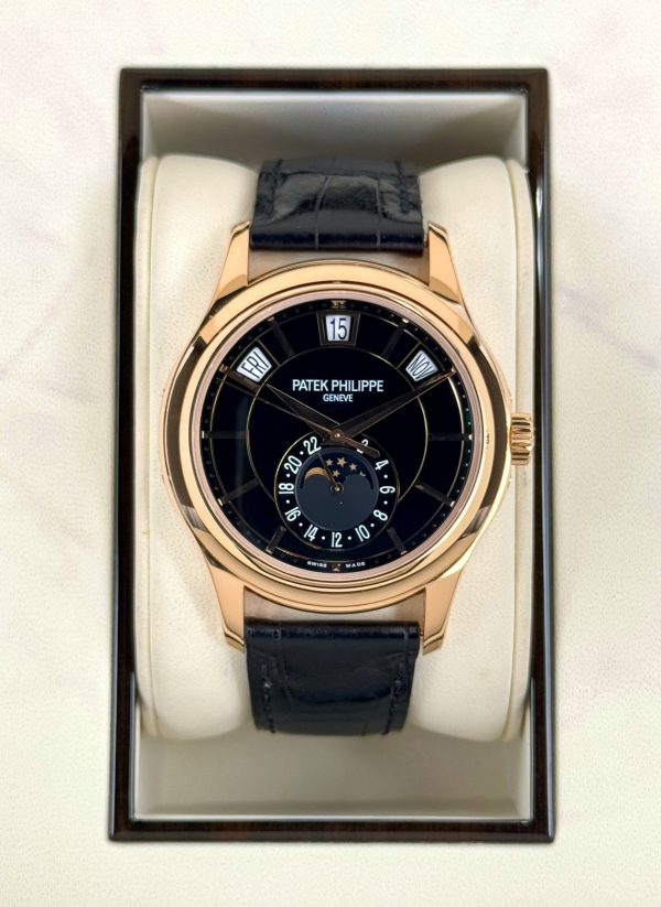 2014 Patek Philippe Annual Calender 40mm 5205R Rose Gold Black Dial for sale