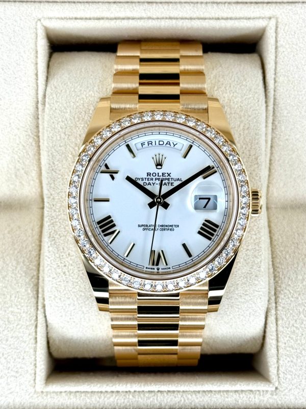 2024 Rolex Day-Date 40mm 228348RBR Presidential White Dial (Unworn) for sale
