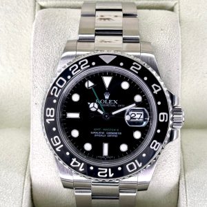 2009 Rolex GMT-Master II 40mm 116710LN Stainless Steel Black Dial (No. 1 of 2) for sale