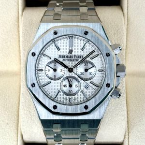 2016 Audemars Piguet Royal Oak Chronograph 41mm 26320ST White Dial for sale