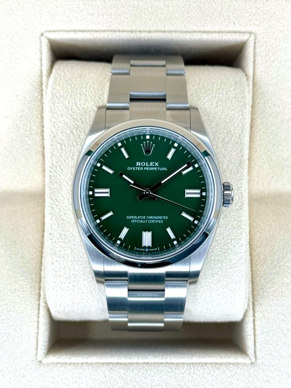 2024 Rolex Oyster Perpetual 36mm 126000 Green Dial (Unworn) for sale