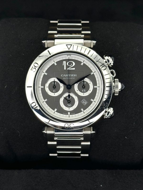 2023 Cartier Pasha 41mm Wspa0027 Chronograph Grey Dial (Unworn) for sale