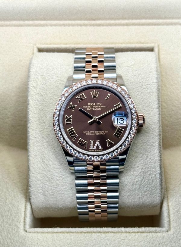 2023 Rolex Lady Datejust 31mm 278381RBR Two-Tone Chocolate Dial (Unworn) for sale