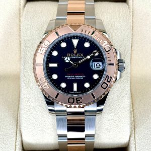 2023 Rolex Yacht-Master 37mm 268621 Two-Tone Black Dial (Unworn) for sale