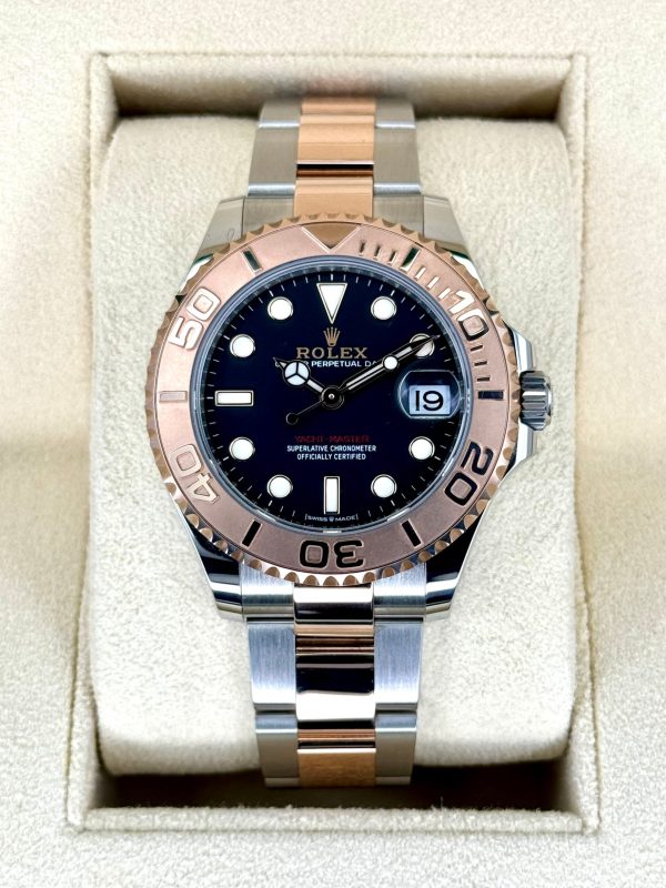2023 Rolex Yacht-Master 37mm 268621 Two-Tone Black Dial (Unworn) for sale
