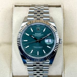 Rolex Datejust 41mm 126334 Jubilee Green Motif Dial (Unworn) for sale