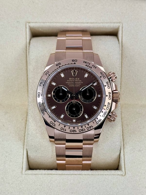 2023 Rolex Daytona 40mm 116505 Rose Gold Chocolate Dial for sale