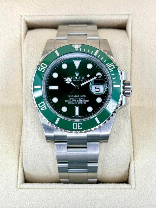 2014 Rolex Submariner “Hulk” 40mm 116610LV Green Dial (No. 3 of 3) for sale