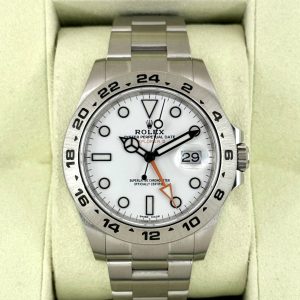 2019 Rolex Explorer II 42mm 216570 Stainless Steel Polar White Dial for sale