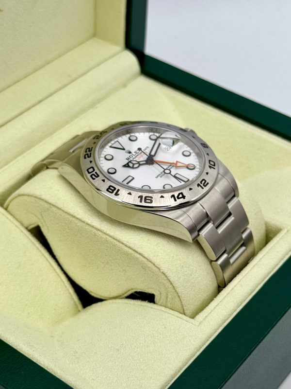 2019 Rolex Explorer II 42mm 216570 Stainless Steel Polar White Dial for sale
