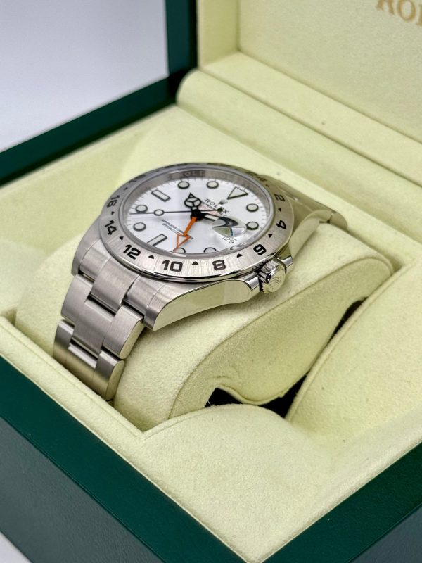 2019 Rolex Explorer II 42mm 216570 Stainless Steel Polar White Dial for sale