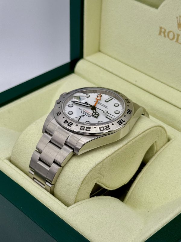 2019 Rolex Explorer II 42mm 216570 Stainless Steel Polar White Dial for sale