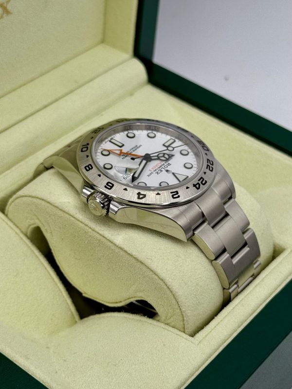 2019 Rolex Explorer II 42mm 216570 Stainless Steel Polar White Dial for sale