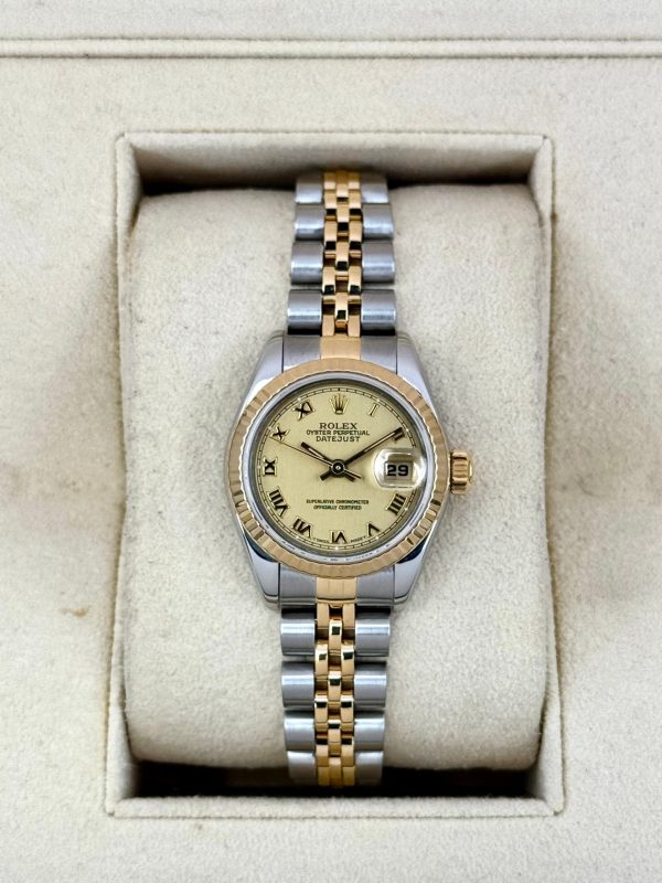 1997 Rolex Lady Datejust 26mm 69173 Two-Tone Jubilee Champagne Dial for sale