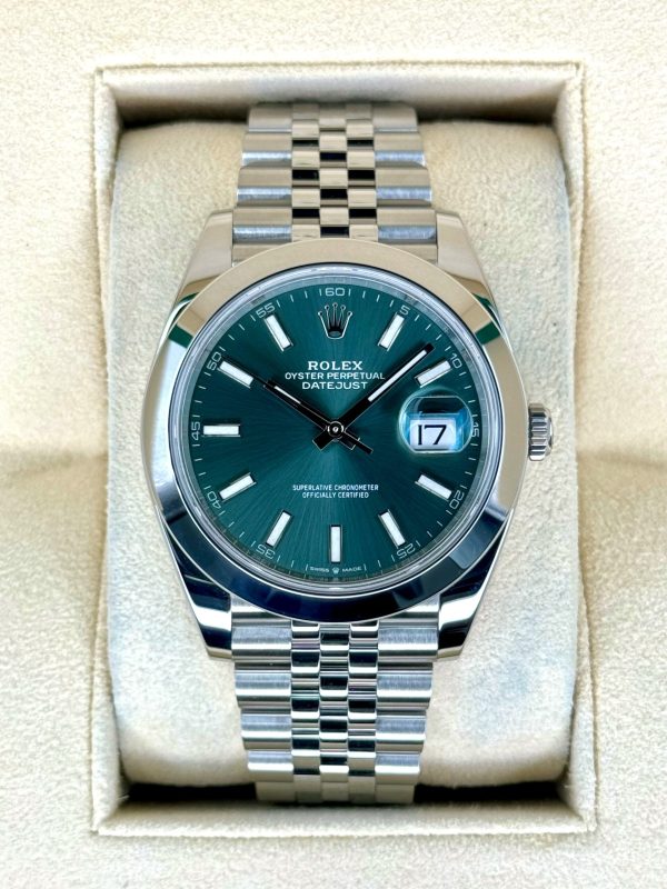2024 Rolex Datejust 41mm 126300 Jubilee Green Dial for sale