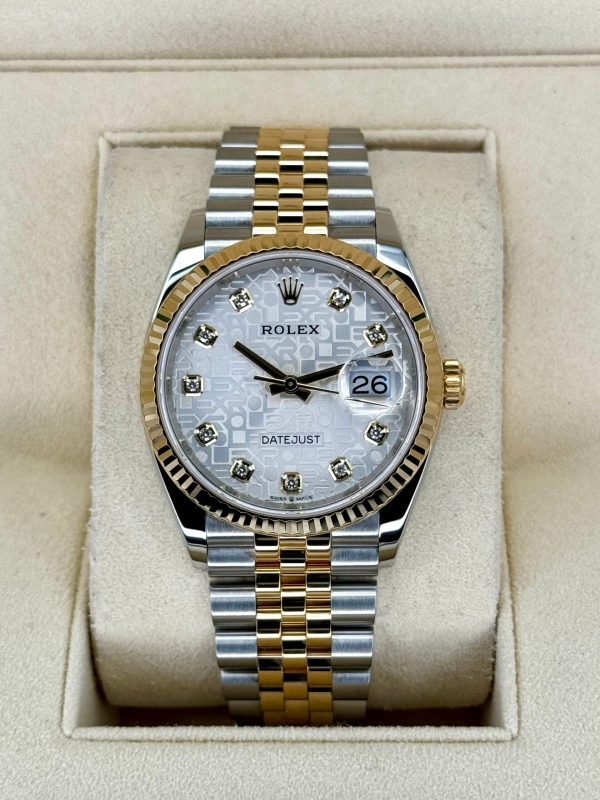 2020 Rolex Datejust 36mm 126233 Two-Tone 10 Diamond Anniversary Dial for sale