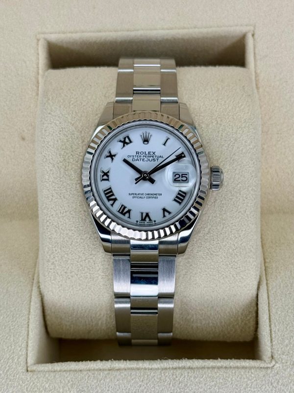 2021 Rolex Lady Datejust 28mm 279174 Stainless Steel Oyster White Dial for sale