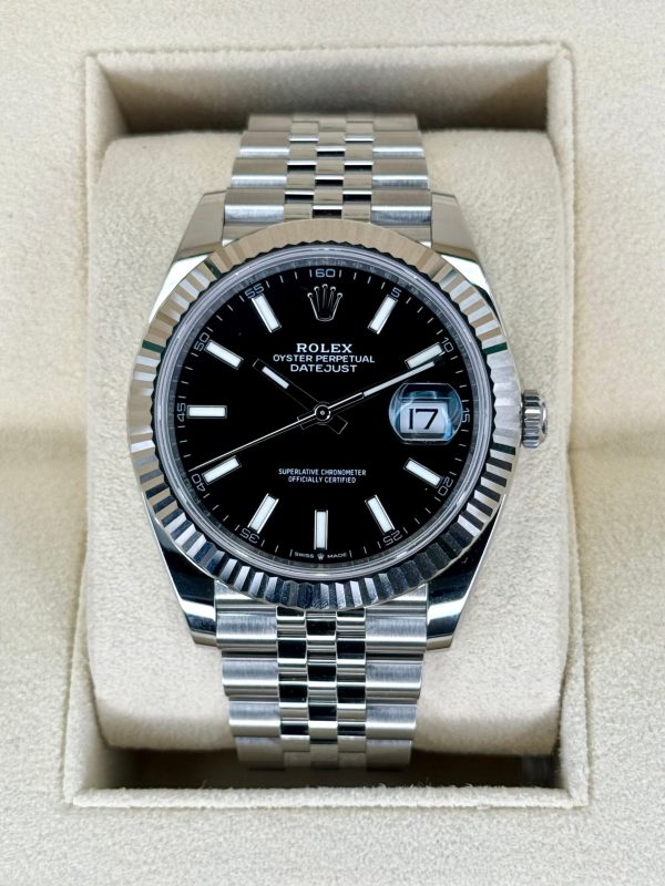 2024 Rolex Datejust 41mm 126334 Stainless Steel Jubilee Black Dial (Unworn) for sale