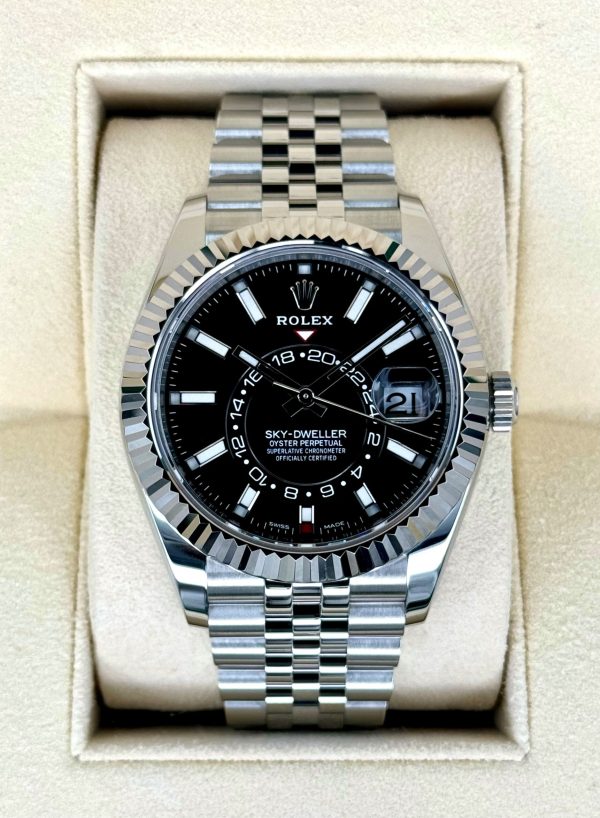 2021 Rolex Sky-Dweller 42mm 326934 Jubilee Black Dial for sale