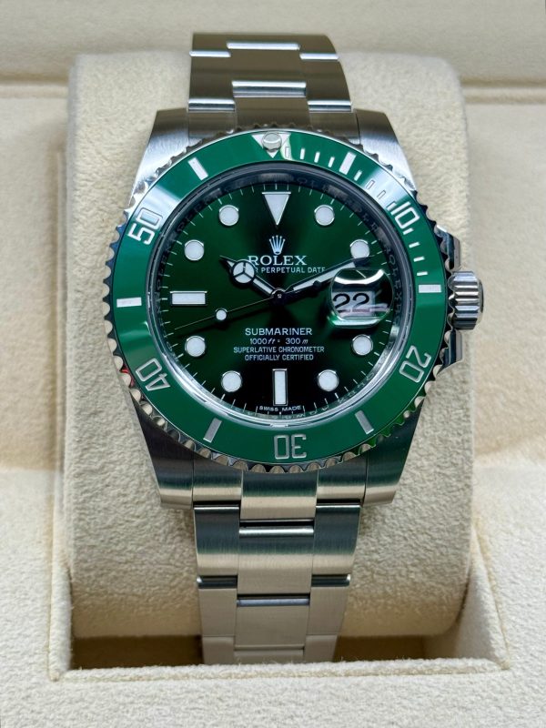 2015 Rolex Submariner “Hulk” 40mm 116610LV Green Dial (No. 4 of 7) for sale
