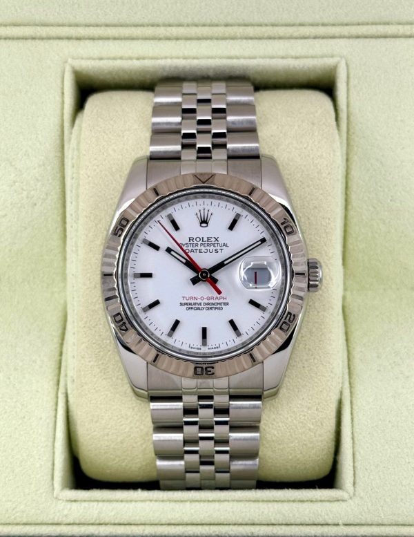 2006 Roles Datejust Turn-O-Graph 36mm 116264 Jubilee White Dial for sale