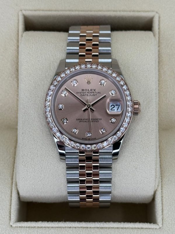 2023 Datejust 31mm 278381RBR Two-Tone Rose 10 Diamond Dial (Unworn) for sale